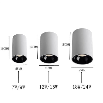 Stijlvolle Ronde Cob Plafondlampen voor een Verfijnde Verlichting