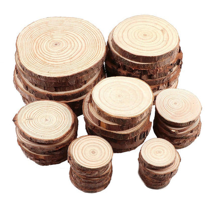 Houten Plankjes Onderzetters Natuurlijk Hout Set van 4