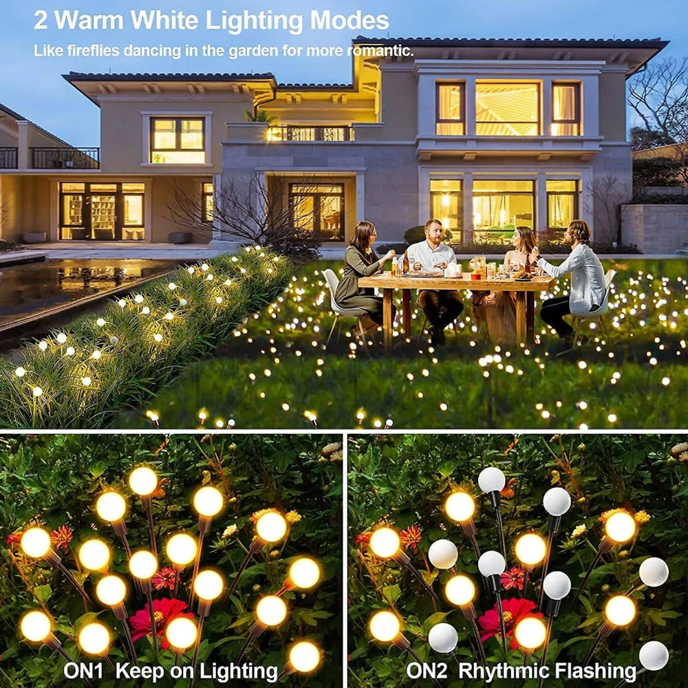 zonne tuinlampen op prik 70cm 2-pack 6 led