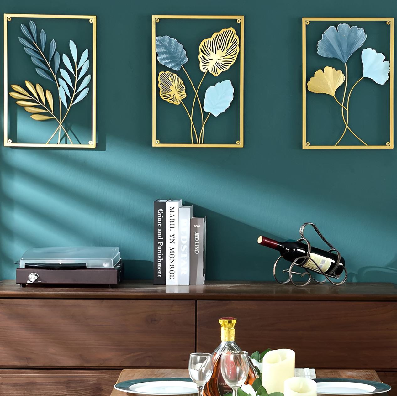 metalen wanddecoratie scandinavisch design