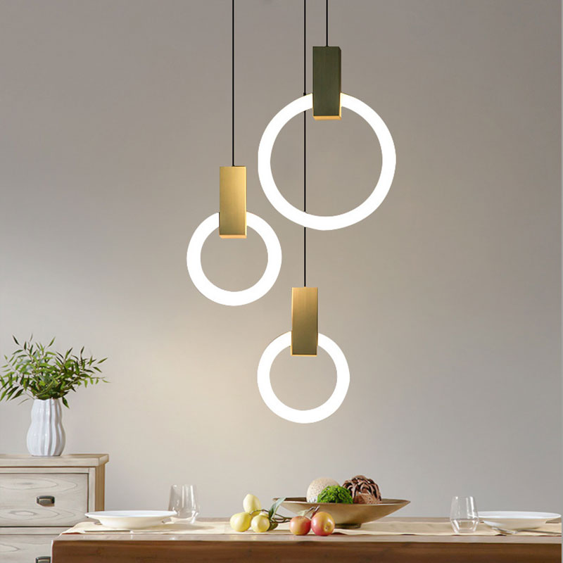 elegante nordic ring led hanglamp voor een moderne sfeer