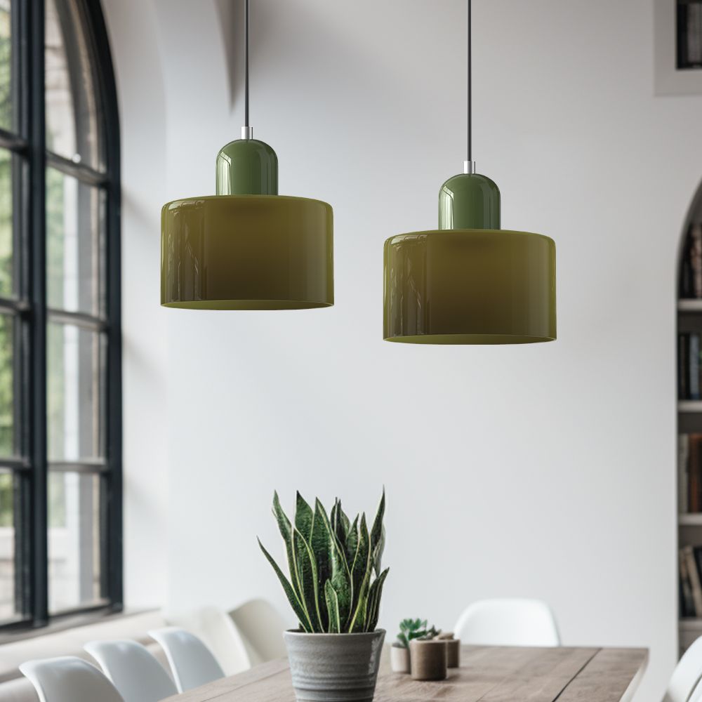 stijlvolle bauhaus glazen hanglamp voor een creatieve sfeer