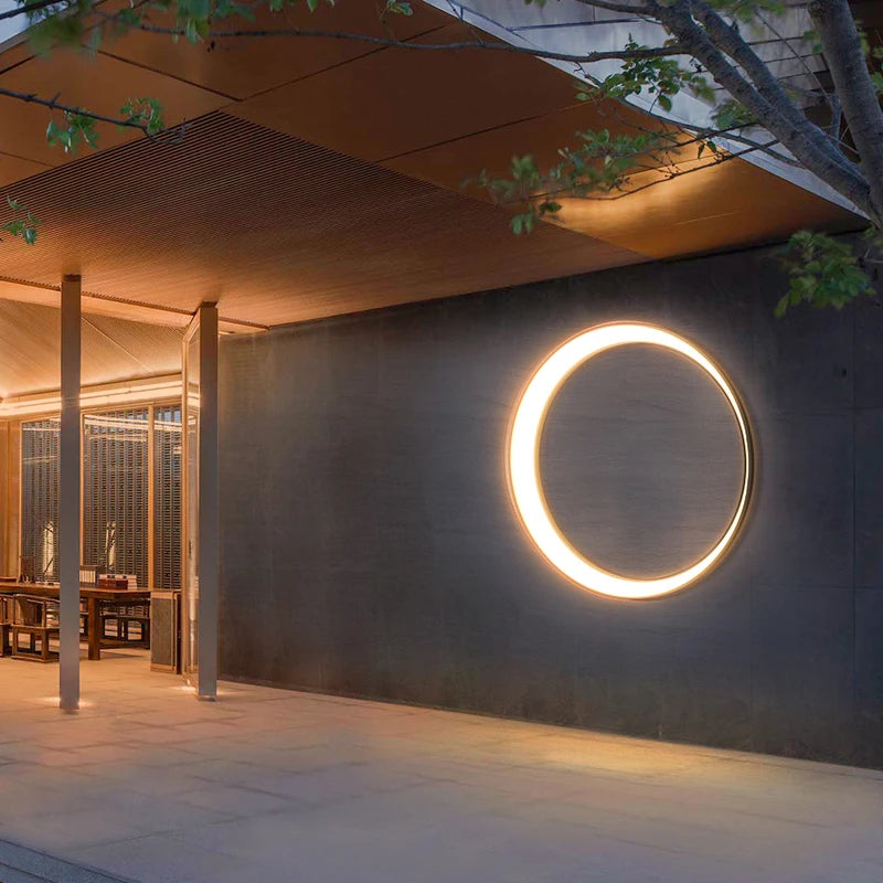 led buitenmuurlamp cirkelvormig ontwerp