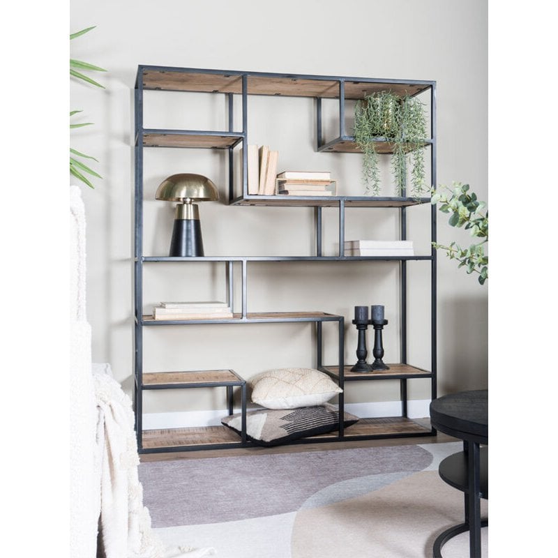 huub wood shelving unit 210 x 145 cm – room divider