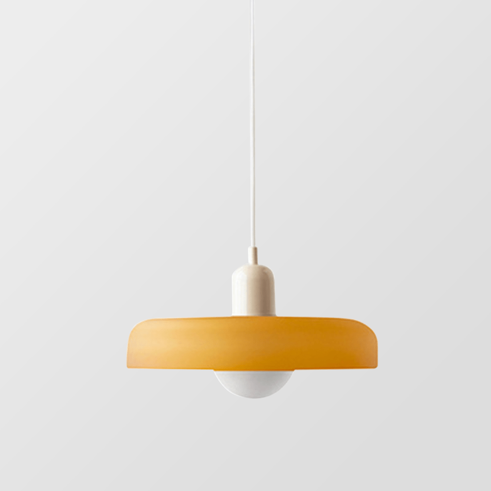 stijlvolle bauhaus hanglamp van elegante kleurige glas