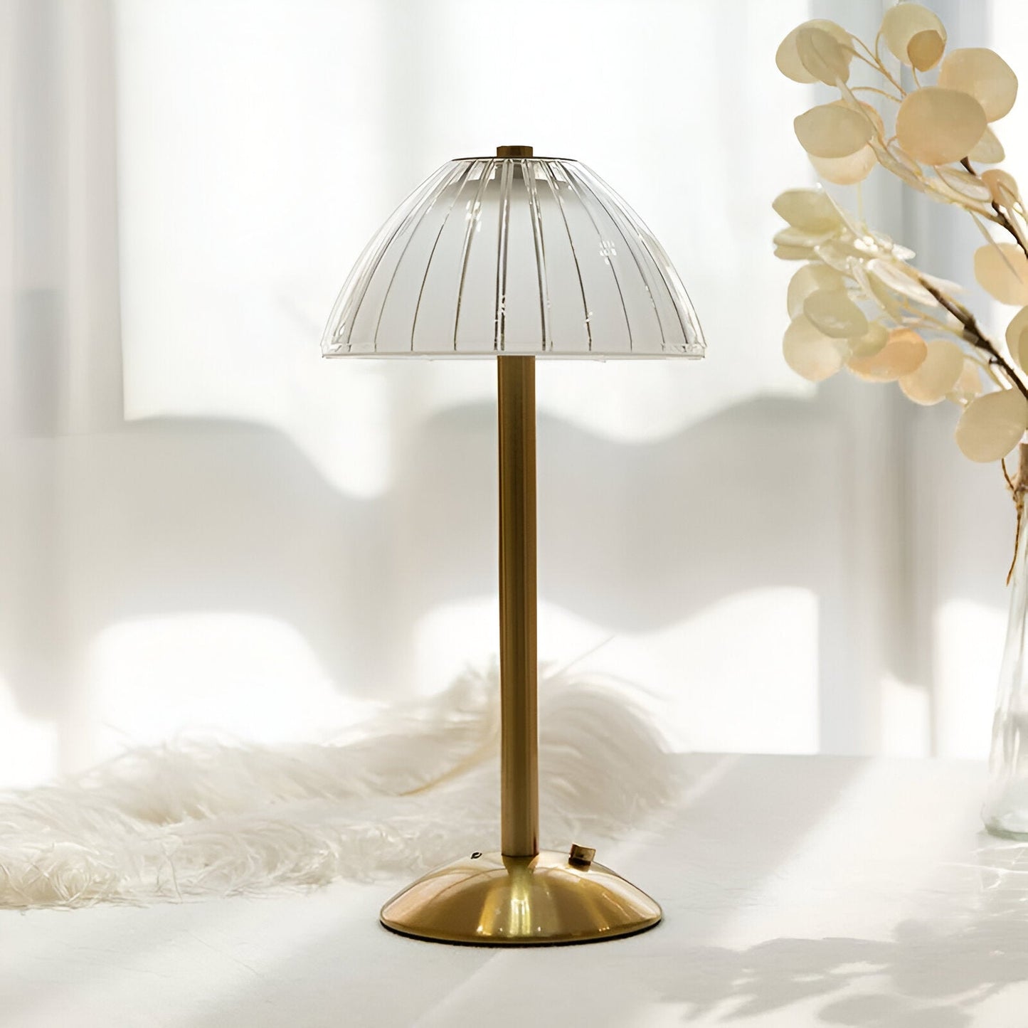 vintage draadloze tafellamp