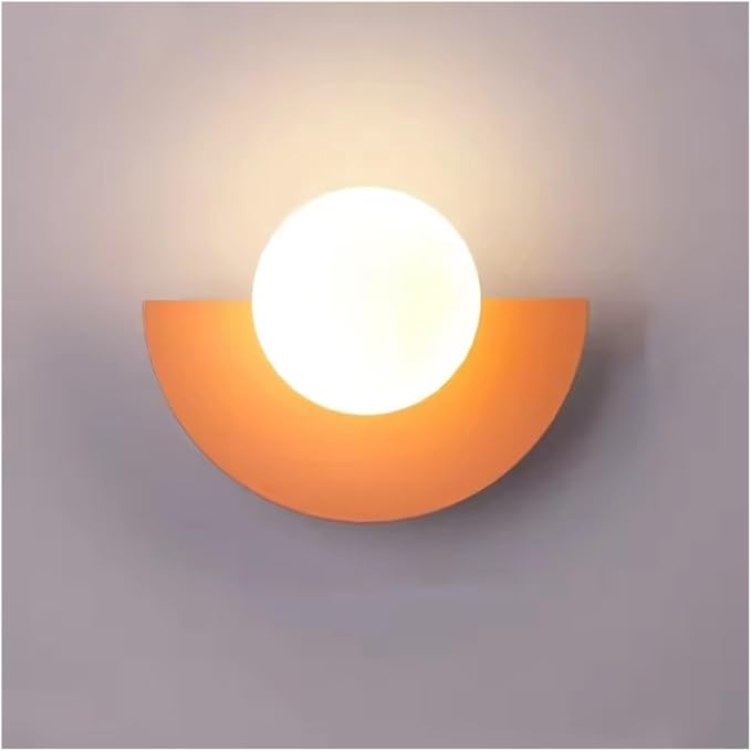 minimalistische kleurrijke wandlamp