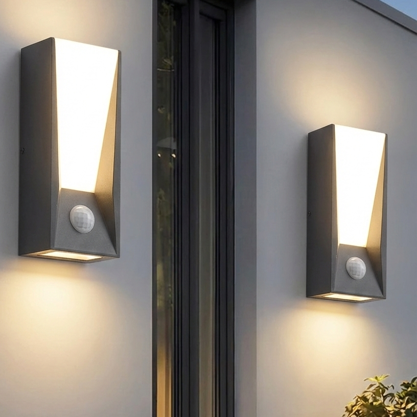 buitenwandlamp bewegingssensor modern ontwerp