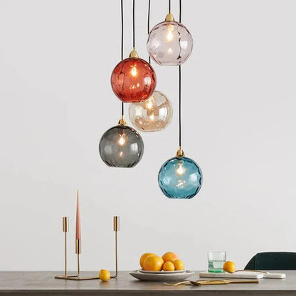 Hanglamp glas-in-lood modern Scandinavisch design