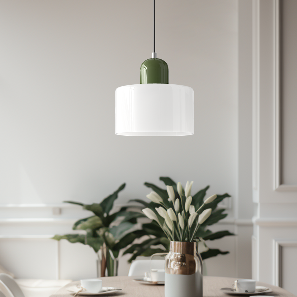 stijlvolle bauhaus glazen hanglamp voor een creatieve sfeer