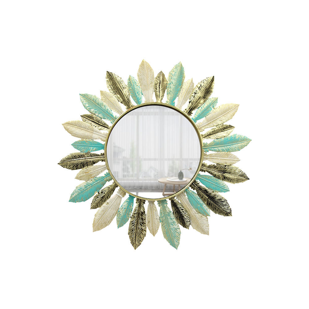 wandspiegel metalen frame zonnestraaldesign