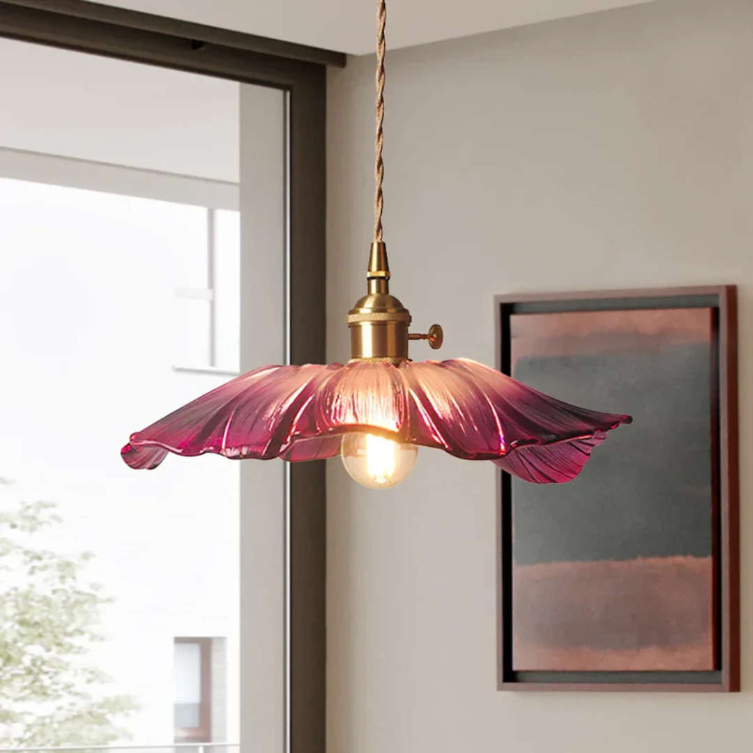 decoratieve glazen hanglamp voor sfeervolle verlichting