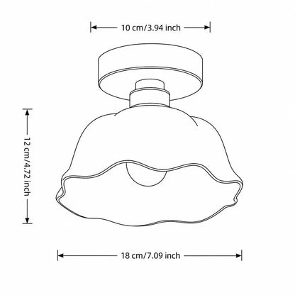 Keramische Hanglamp Modern Bloemdesign
