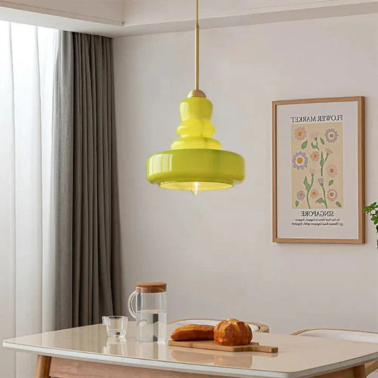 Stijlvolle Bauhaus Kalebas Glazen Hanglamp voor een Modern Accent