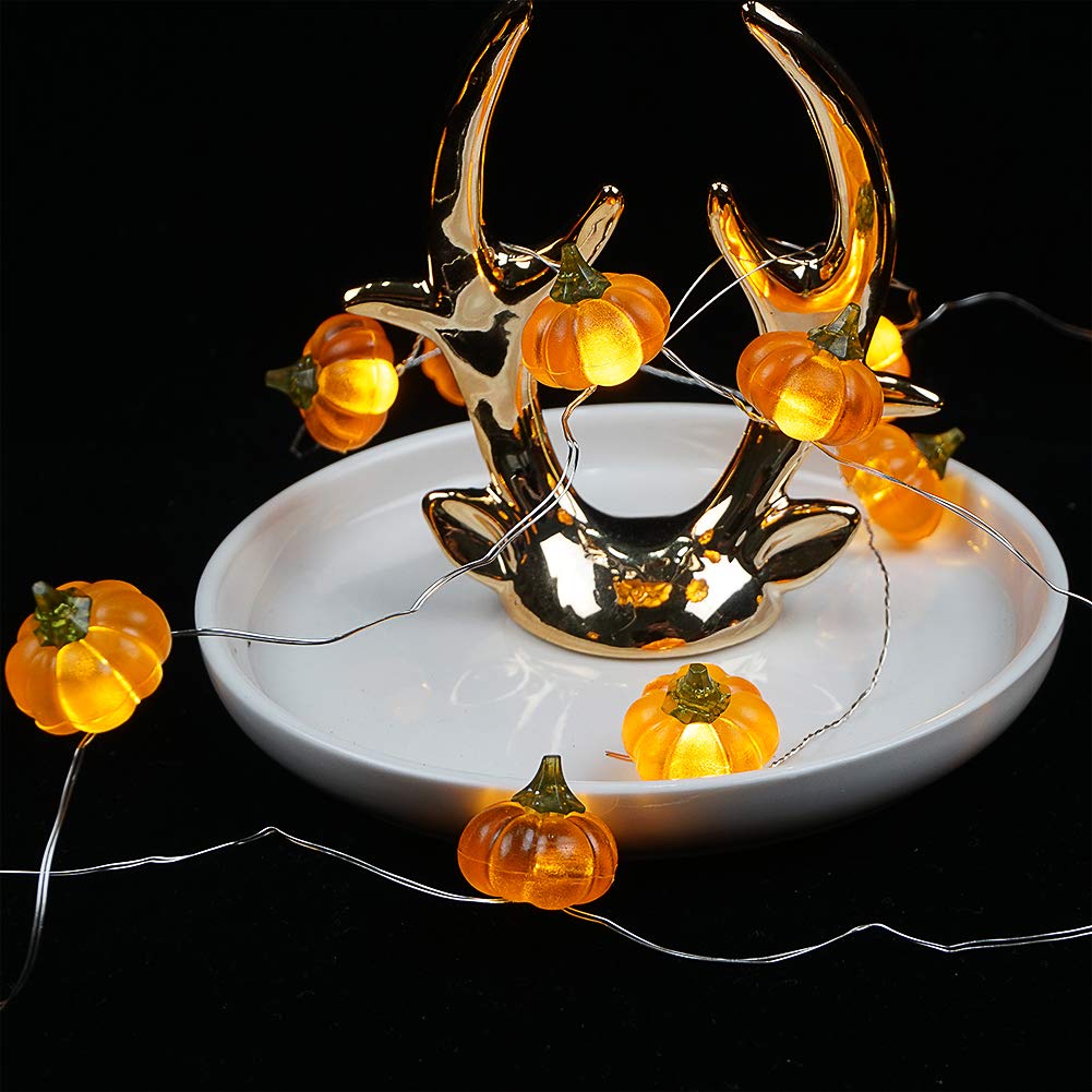 halloweenlichtslinger met pompoenen voor feestelijke decoratie