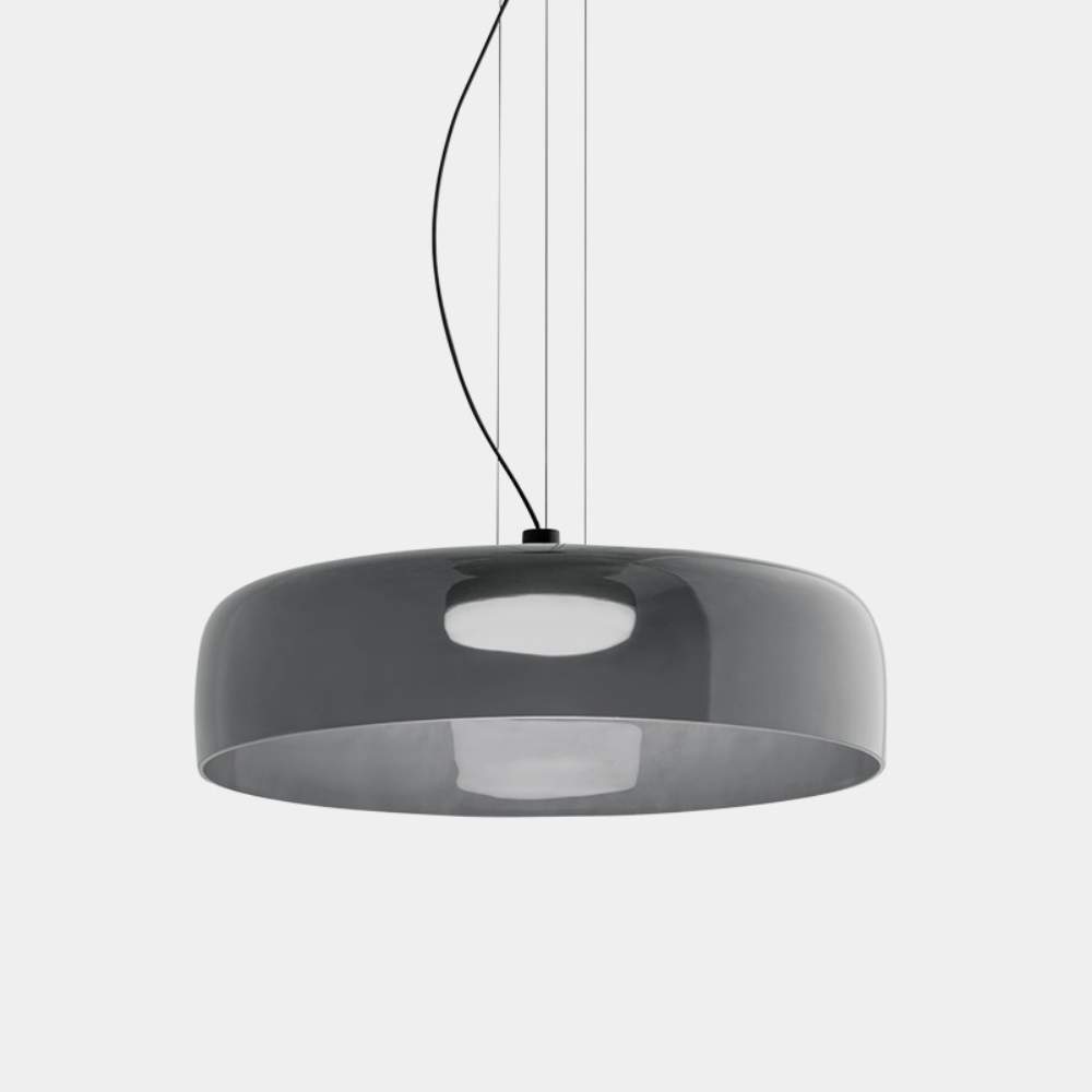 elegante hanglamp in noors glas