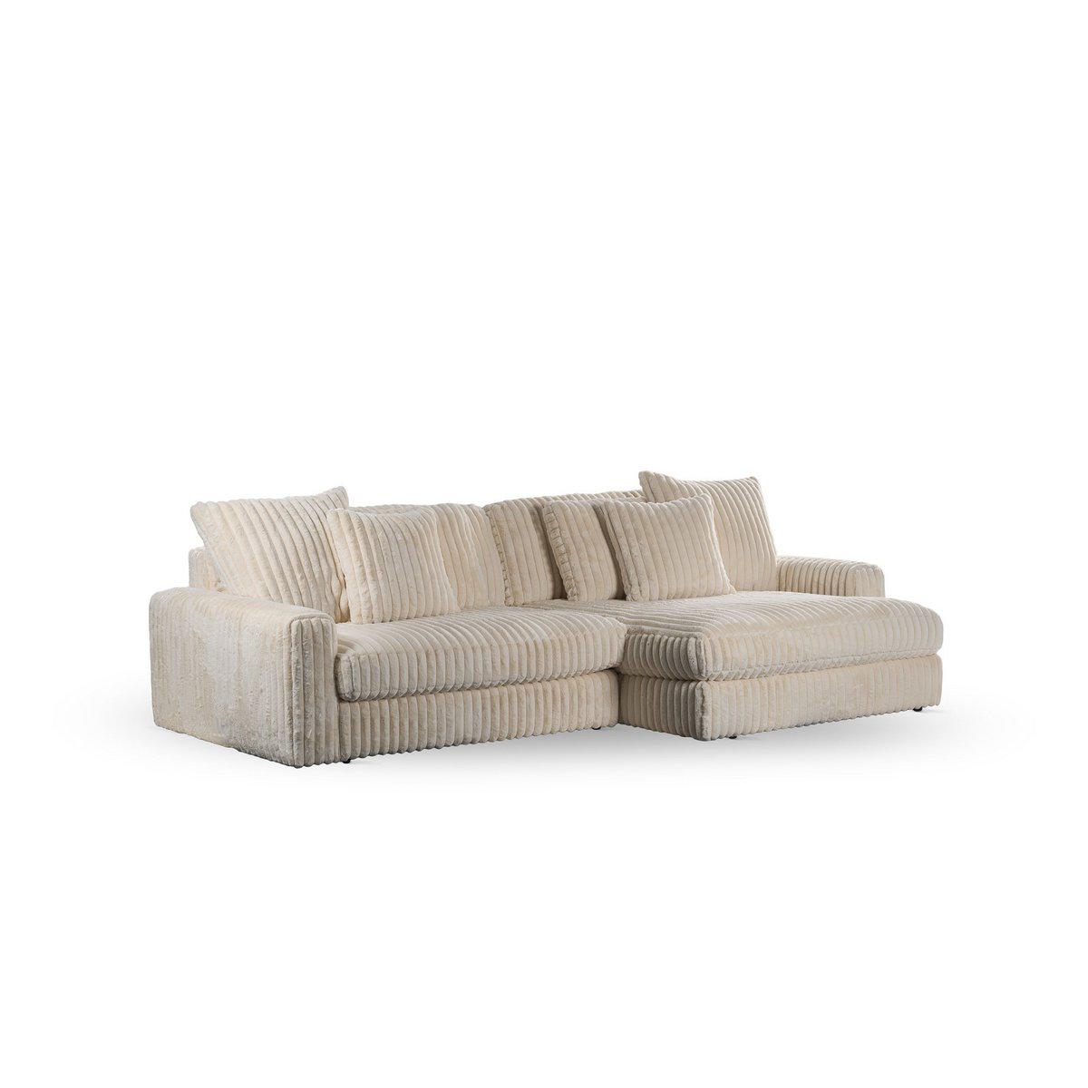 3-seater sofa cl l+r, fabric vito 23, d460 beige