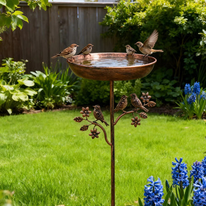 Tuin Vogelbad Metalen Spike Vintage Koper