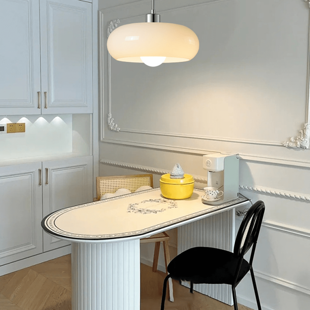 elegant hailie glazen hanglamp in broodvorm