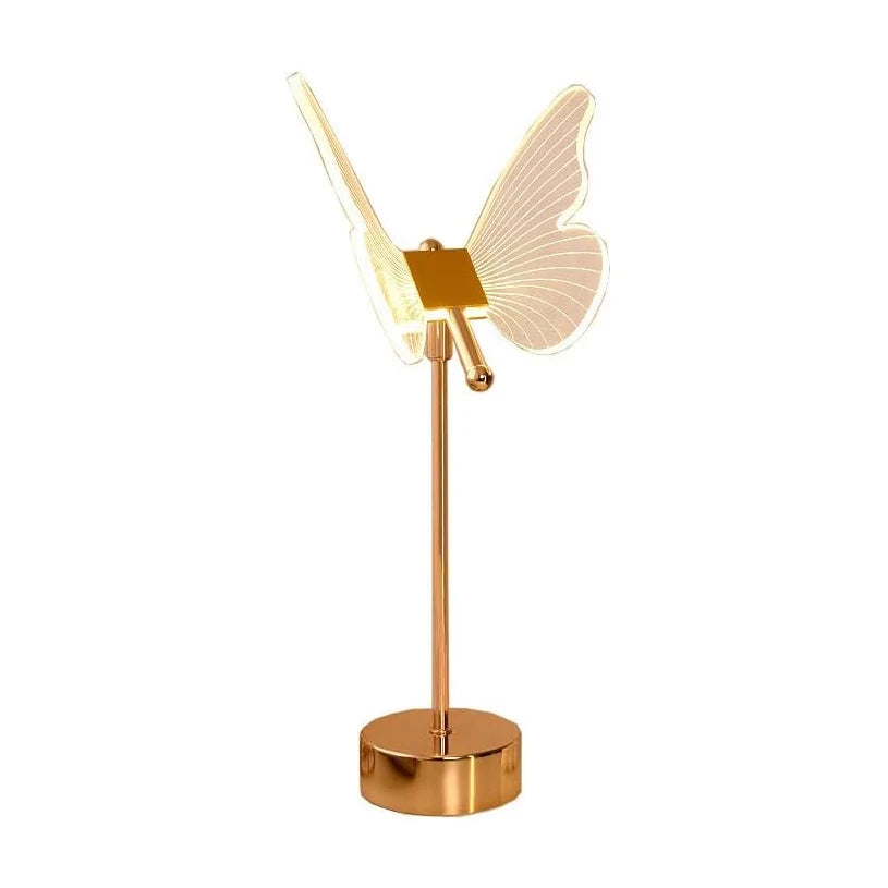 bedlampje met vlinderdesign