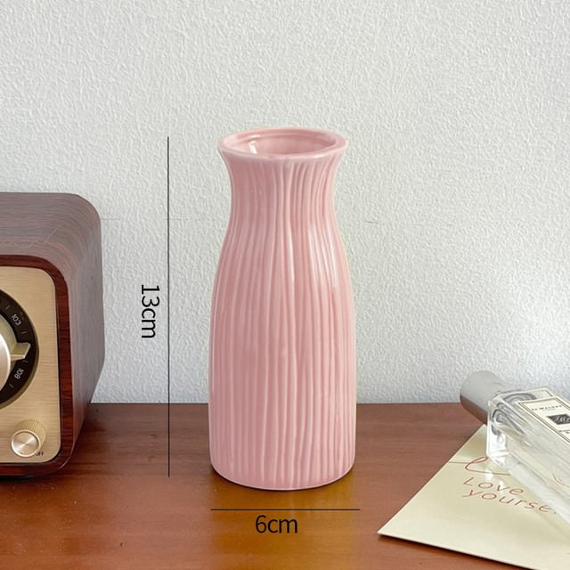 keramische bloemvaas minimalistisch ontwerp