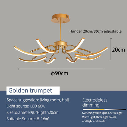 Elegante Luster Plafondlamp voor een Stijlvolle Verlichting