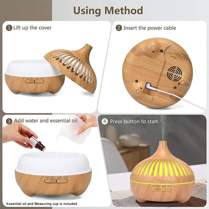 Compacte aromadiffuser met lange werking tot 10 uur