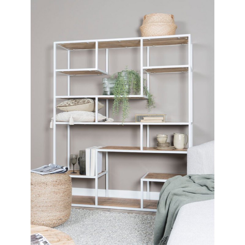 huub white shelving unit 175 x 145 cm – room divider