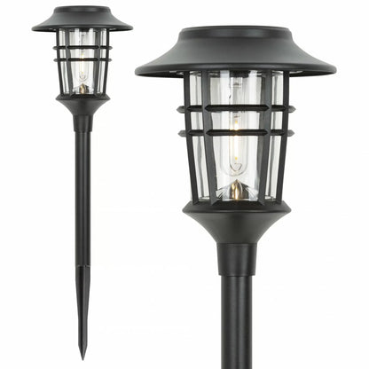 Staande solaire tuinlamp die sfeervol licht verspreidt