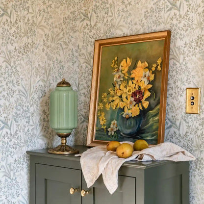 Lumi Eloise tafellamp in Frans retro-stijl, crèmekleurig glas met structuur