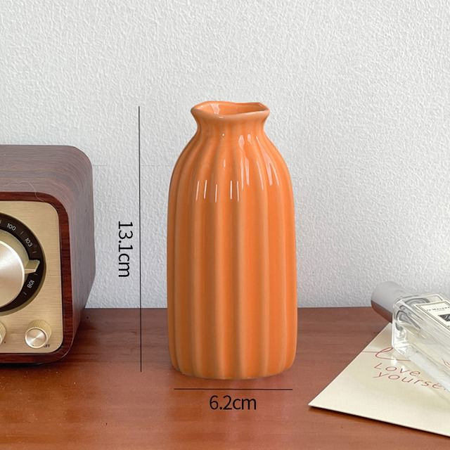 keramische bloemvaas minimalistisch ontwerp