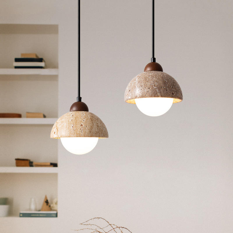 elegante hanglamp van natuurlijk marmer