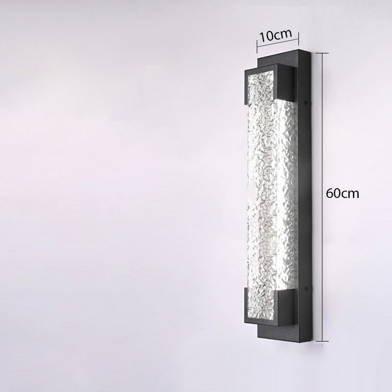 led cascade stalen wandlamp