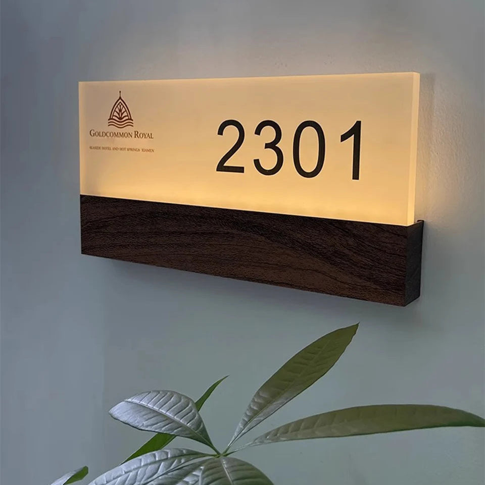led huisnummersign custom design