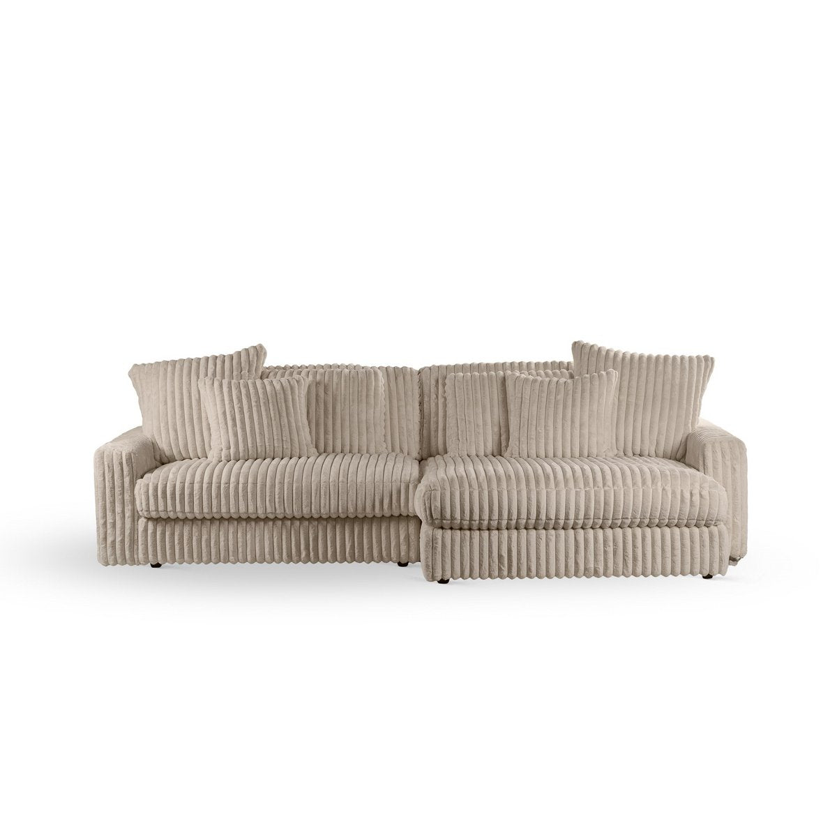 3-seater sofa cl l+r, fabric vito 23, d460 beige