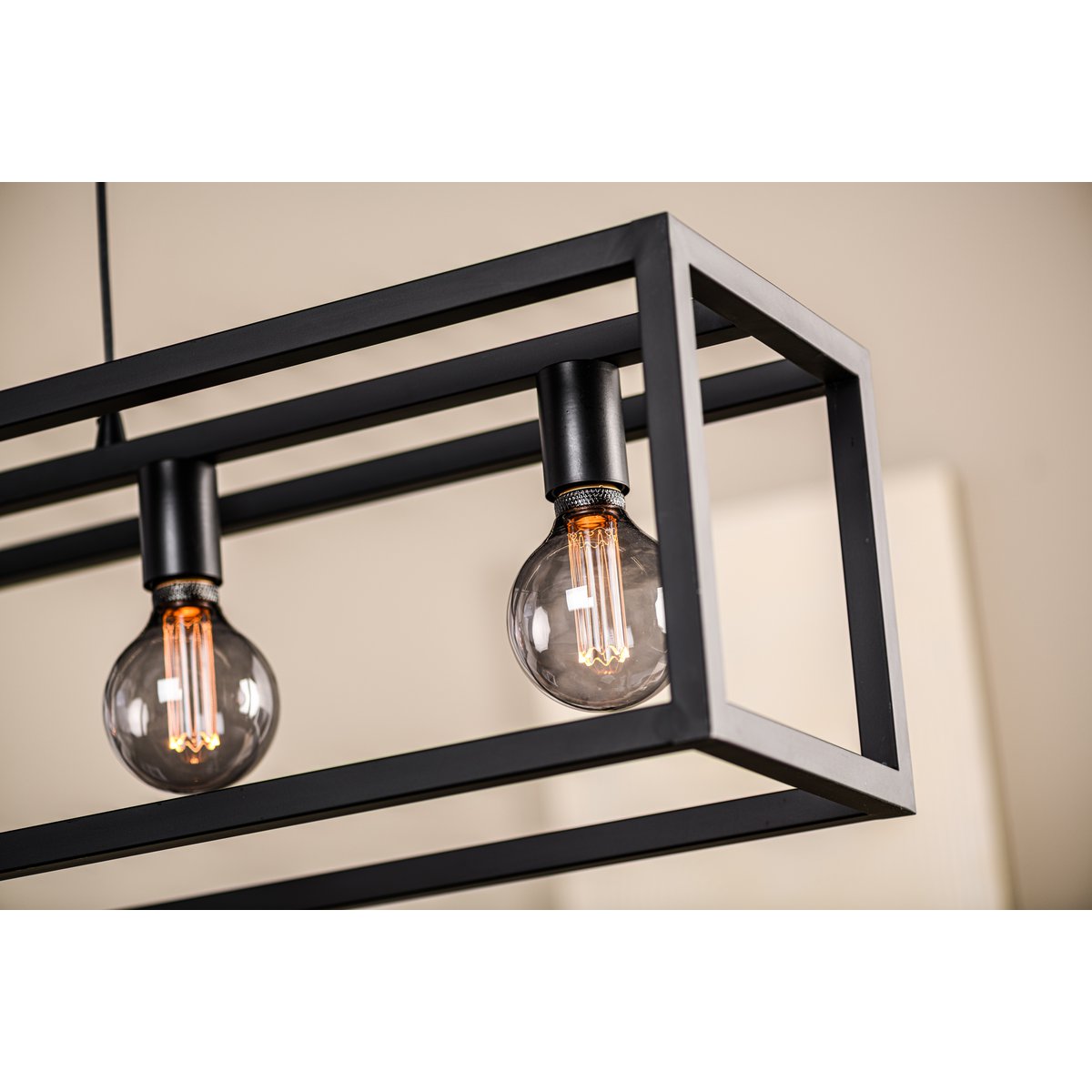 pendant lamp, 5-light, h340 black