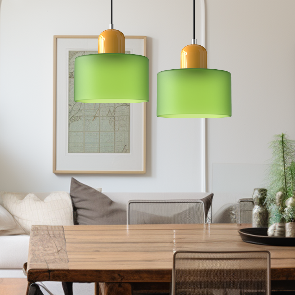 stijlvolle bauhaus glazen hanglamp voor een creatieve sfeer