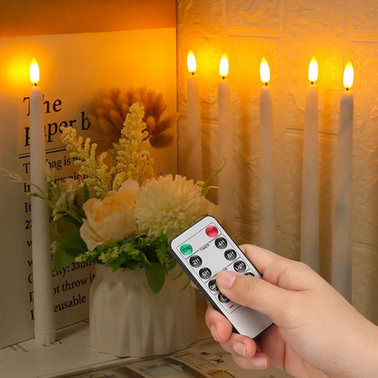 Sfeervolle LED-spitskaarsen voor in huis