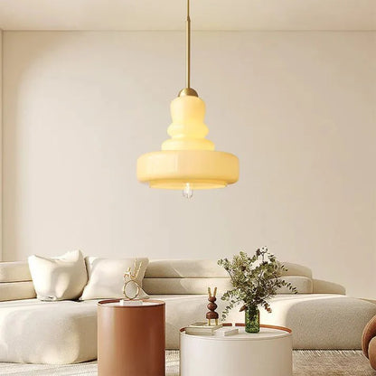 Stijlvolle Bauhaus Kalebas Glazen Hanglamp voor een Modern Accent