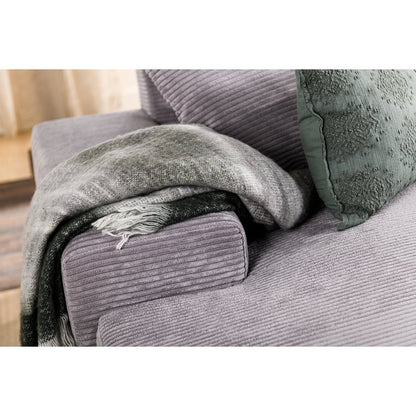 3 seater sofa CL right, fabric RIB, RIB311 grey