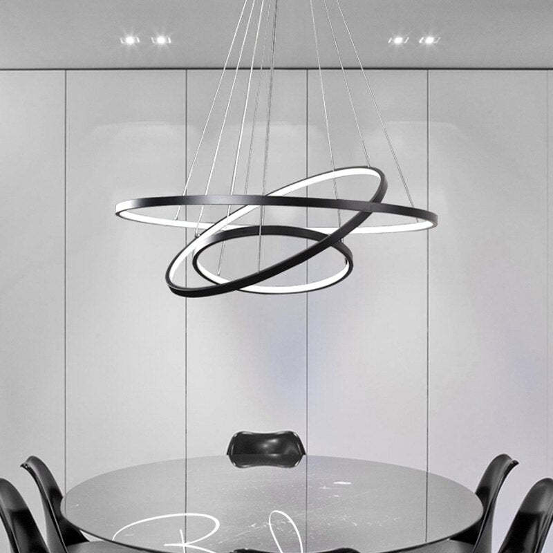 yumanira | elegante moderne plafondlamp met 3 stralende ringen