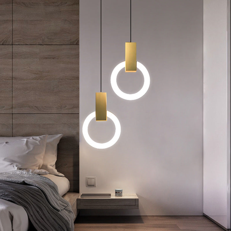 elegante nordic ring led hanglamp voor een moderne sfeer