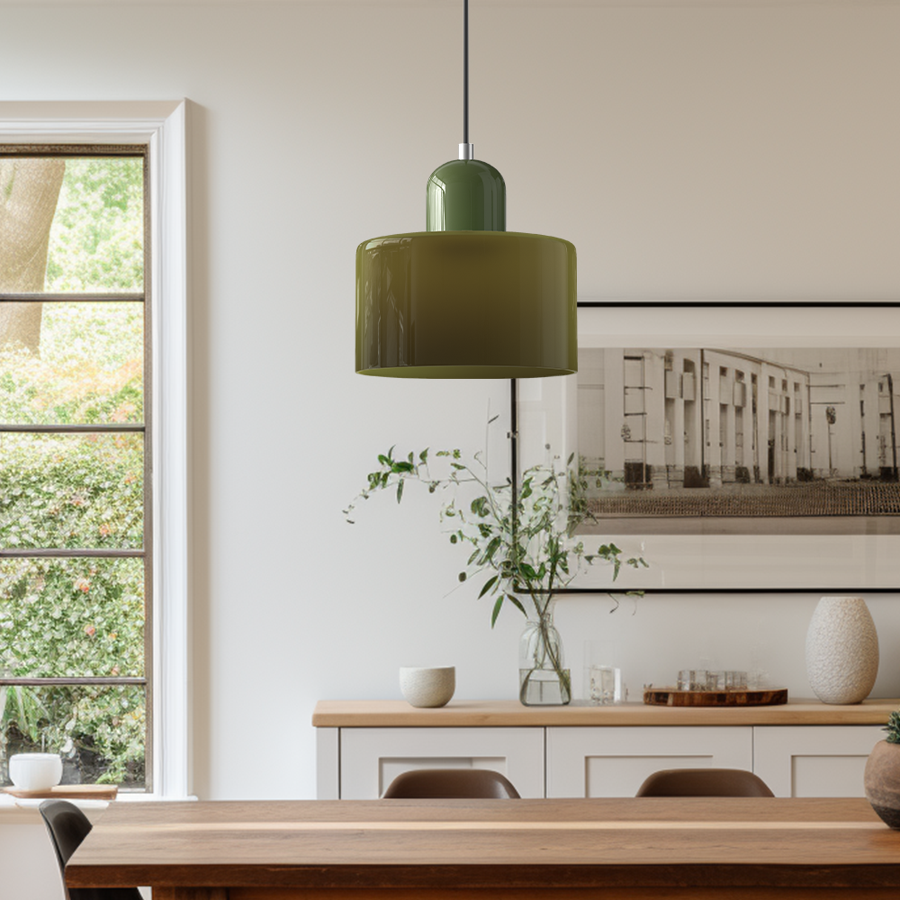 stijlvolle bauhaus glazen hanglamp voor een creatieve sfeer