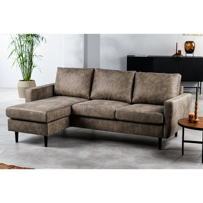 3 seat sofa CL CL L+R, Savannah fabric, S520 taupe