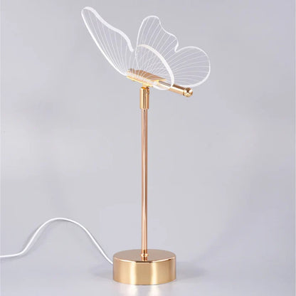 Bedlampje met vlinderdesign