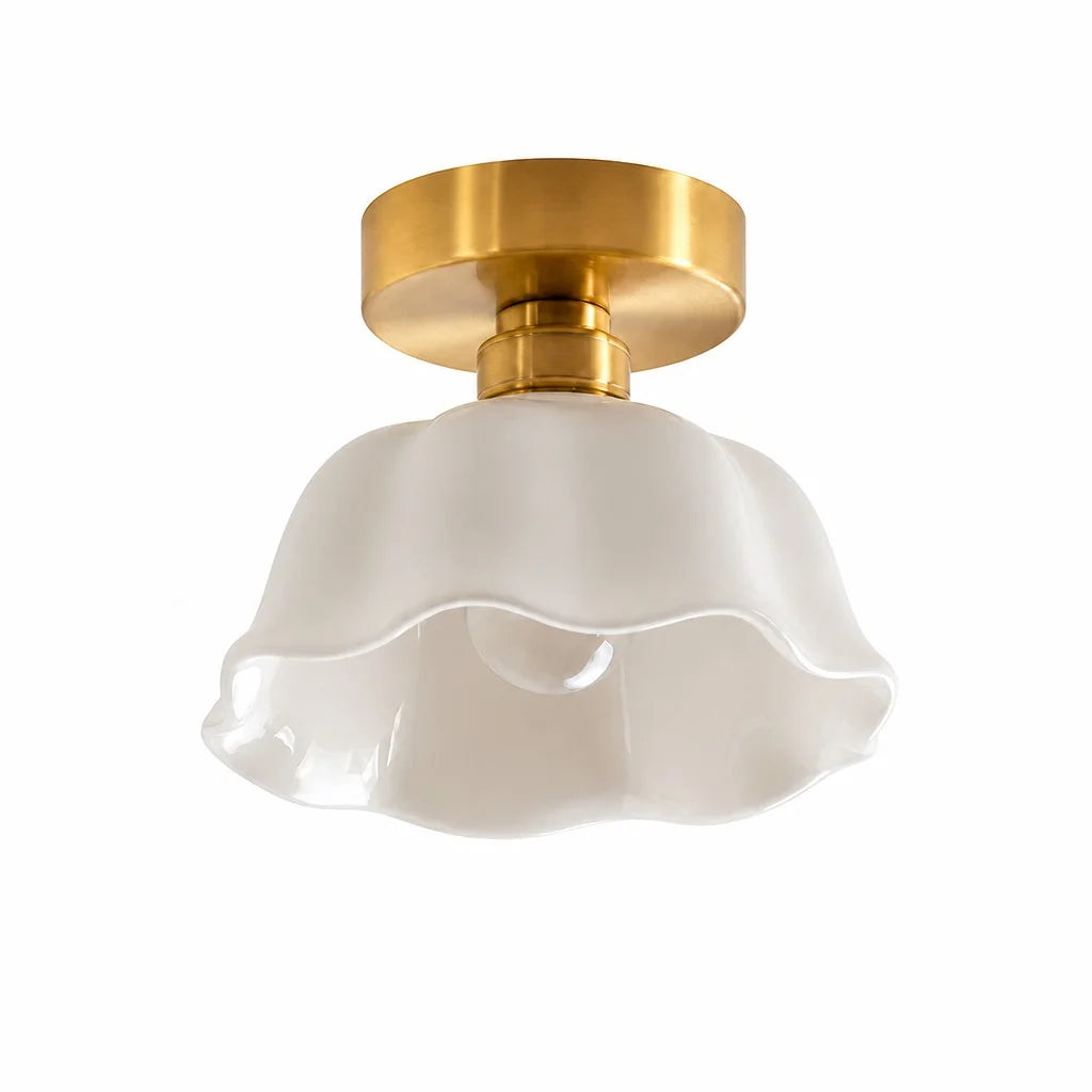keramische hanglamp modern bloemdesign