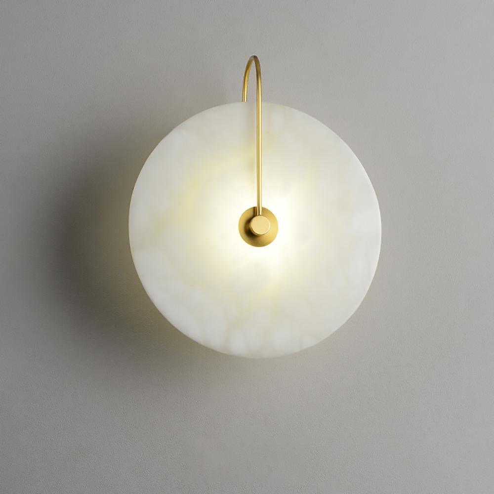 elegante alabaster led wandlamp voor een sfeervolle verlichting