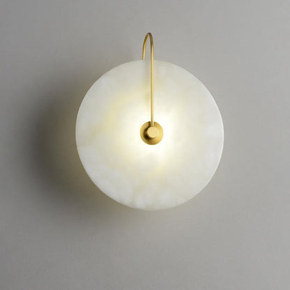 Elegante Alabaster LED Wandlamp voor een Sfeervolle Verlichting