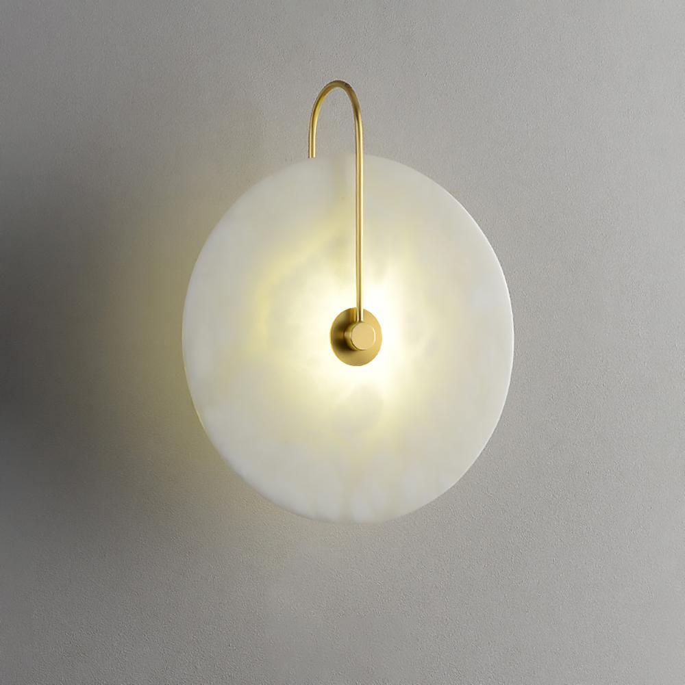 elegante alabaster led wandlamp voor een sfeervolle verlichting