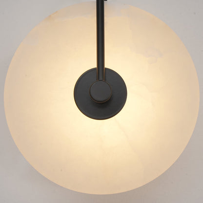 Elegante Alabaster LED Wandlamp voor een Sfeervolle Verlichting